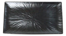 Pack Of 3 Black Tetsu Kesho Porcelain Long Rectangular Serving Platter 15"X8.5