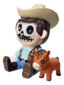 Furry Bones Cowboy Hillbilly the Skelly With Pony Skeleton Figurine Furrybones