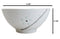 Pack Of 6 Ceramic Yukino Hana Collection Small Rice Soup Appetizer Bowls 10oz
