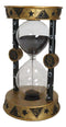 Wicca Metaphysical Sacred Symbols Astrology Zodiac Invertible Glass Sand Timer