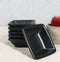 Pack Of 6 Square Black Silk Melamine Condiments Sauce Dipping Bowl or Dishes