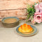 Set Of 6 Blue River Ao Nagashi Round Appetizer Dessert Salad Ceramic Plates 6"D