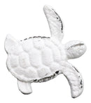 Pack Of 6 Aged White Swimming Marine Sea Turtle Drawer Cabinet Door Pull Knobs