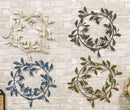 Set of 4 Large 17" Colorful Metal Tree of Life Floral Wreath Medallion Circle