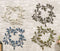 Set of 4 Large 17" Colorful Metal Tree of Life Floral Wreath Medallion Circle