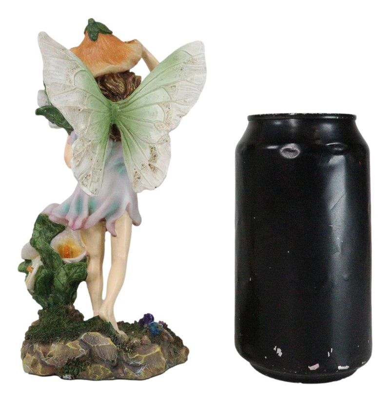 Enchanted Garden Calla Lily Floral Fairy Carrying A Bouquet Of Flowers Figurine