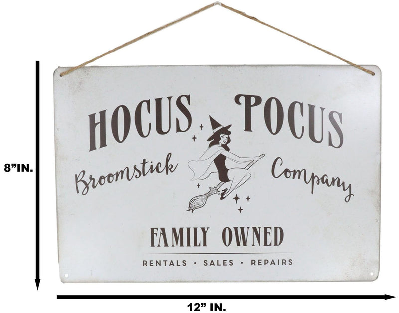 Witch Hocus Pocus Family Owned Rentals Sales Repairs Broomstick Co Wall Sign