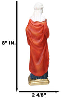 Patron Saint Veronica Holding Sudarium Veil with Jesus Face Figurine 8.25"H