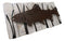 Wood Metal Nautical Marine Large Fish Swimming by Reeds Abstract Wall Art Plaque