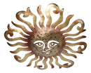 Metal Gold Celestial Heavens Sun Face Belenos Wall Decor Plaque Sculpture 12"H