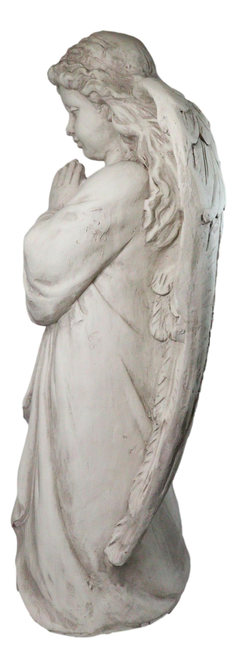 Faith Inspirational Large Young Girl Angel of Prayer Garden Statue 32" Tall