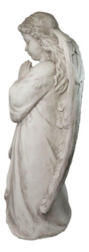 Faith Inspirational Large Young Girl Angel of Prayer Garden Statue 32" Tall