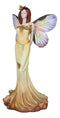 Whimsical Garden Spring Monarch Butterfly Fairy Standing Eyes Closed Figurine