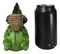 Merlin The Wizard Frog with Warlock Triple Moon Hat Backflow Incense Cone Burner