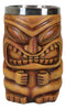 Large Exotic Tropical Hawaiian Luau Party Maori Faux Wooden Tiki Coffee Mug 16oz