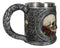 Love Never Dies Day Of The Dead Gothic Sugar Skull With Rose Flowers Coffee Mug