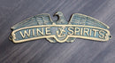 Marine Bald Eagle Sailor Anchor Wine And Spirits Aluminum Wall Decor Plaque
