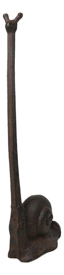 Cast Iron Marine Slug Snail With Long Neck Toilet Paper Holder Stand Sculpture