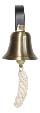Victorian Antiqued Solid Brass Compact Shopkeeper Door Bell Dinner Bells