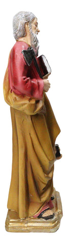 Christian Apostle of Jesus Saint Matthew Evangelist With Angel Figurine 8"H