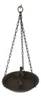 Cast Iron Love Bird On Branch Sunflower Basin Hanging Garden Bird Bath Feeder
