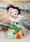 Ocean Mermaid Betty Boop Sitting On Coral With Pudgy Dog Novelty Figurine