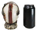 Western Texas Longhorn Silver Concho Buckle Skull Money Coin Bank Figurine