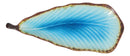 Blue Sky Aozora Kannyu Collection Ceramic Leaf Shaped Large Serving Platter 16"L