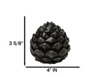 Cozy Pines Rustic Pinecone Figurine Small Woodland Pine Cone Tabletop Decor
