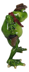 Wild West Cowboy Toad Frog In Standoff With Hat Cigar And 2 Pistols Figurine