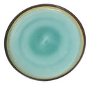 Pack Of 6 Green Midori Kannyu Large Round Dinner Plates With Lip Edge 10" D