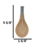 Pack of 6 Ao Nagashi River Collection Ceramic Asian Soup Spoons With Hook 5.75"L