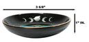 Wicca Witchcraft Dark Forest Phases of The Moon Luna Moth Round Incense Holder