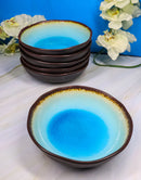 Pack Of 6 Blue Sky Aozora Kannyu Round Flair Deep Plates Shallow Bowls 15oz