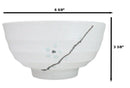 Set Of 5 Ceramic Yukino Hana Collection Medium Soup Cereal Salad Rice Bowls 24oz