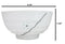 Set Of 5 Ceramic Yukino Hana Collection Medium Soup Cereal Salad Rice Bowls 24oz