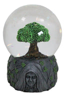 Wicca Triple Goddess Mother Maiden Crone Tree of Life Glitter Water Globe Decor