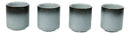 Set of 4 Artistic Blue Sky Stars Seikai Porcelain 1.25oz Ochoko Yuzu Cups