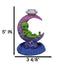 UFO Green Roswell Alien Sleeping On Crescent Crater Moon Backflow Incense Burner