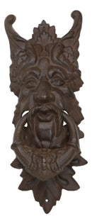 Cast Iron Wiccan Celtic Greenman Forest Tree Ent Spirit Heirloom Door Knocker