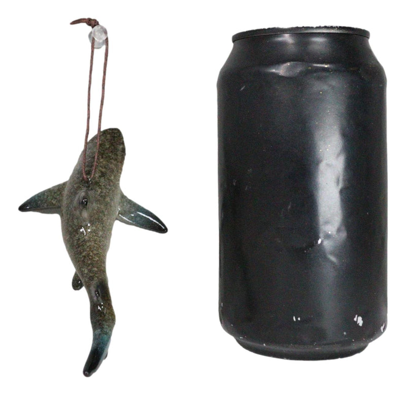 Set Of 6 Great White Sharks Ocean Marine Wall Hanging Decor Tree Ornaments