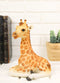 Wildlife Safari Savannah Masai Giraffe Calf Sitting in Repose Figurine 5.75"H