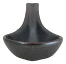 Pack of 6 Black Tetsu Kesho Ceramic Asian Soup Spoons With Hook Ends 5.75"L