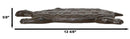 Set Of 4 Cast Iron Bronzed Sea Turtle Patterned Shell Garden Stepping Stones