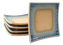 Pack Of 5 Ao Nagashi Collection Square Appetizer Dessert Salad Plates 5.5"L