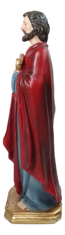 Apostle Disciple Of Jesus Saint Peter Holding Key of Heaven Figurine 12" Series