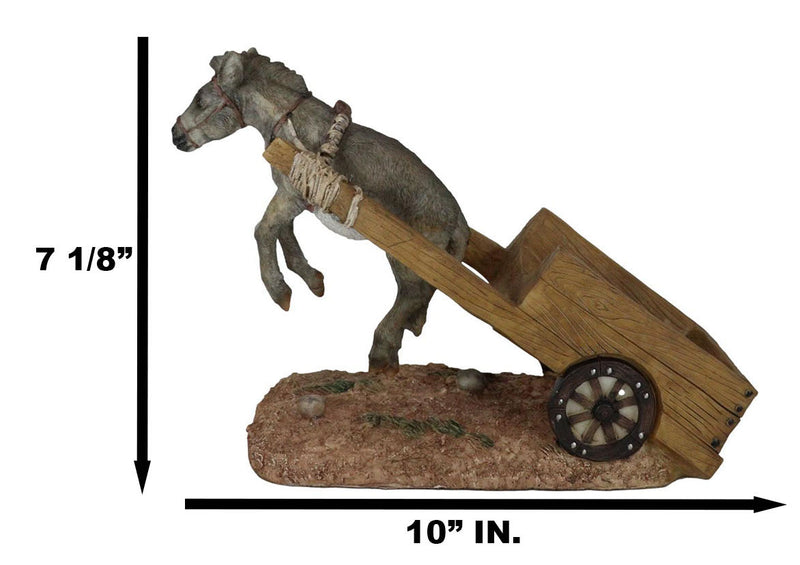 Moonshine Donkey Mule Lifted In The Air By A Wheel Cart Wine Bottle Holder