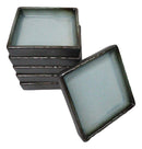 Set Of 6 Blue Sky Stars Seikai Art Ceramic Square Condiment Sauce Dishes 2oz