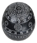 Gothic Wicca Black Mystic Arts Planetarium Zodiac Celestial Ancient Symbols Skull Figurine