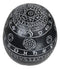 Gothic Wicca Black Mystic Arts Planetarium Zodiac Celestial Ancient Symbols Skull Figurine